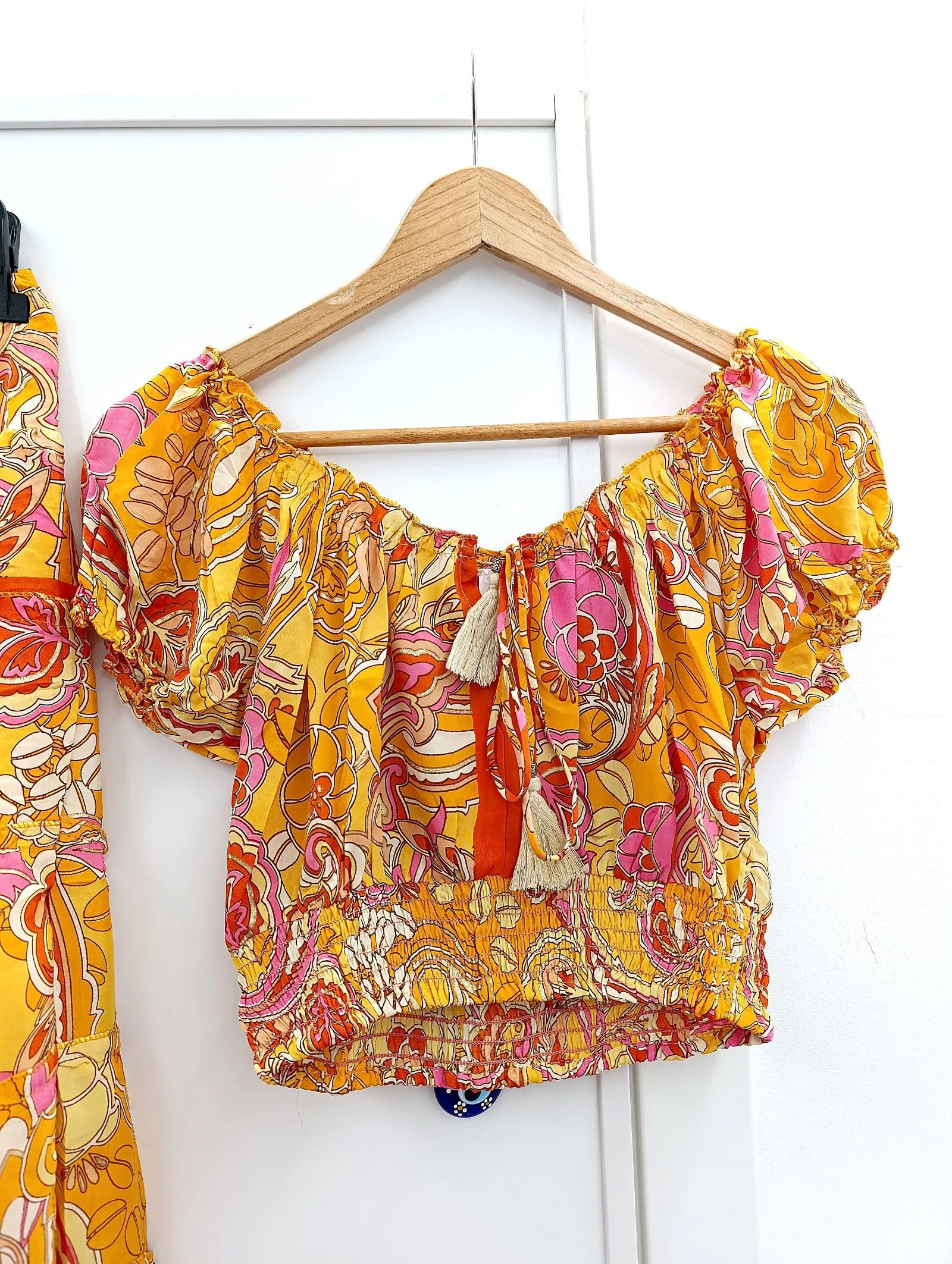 Ensemble en soie orange – photo 2